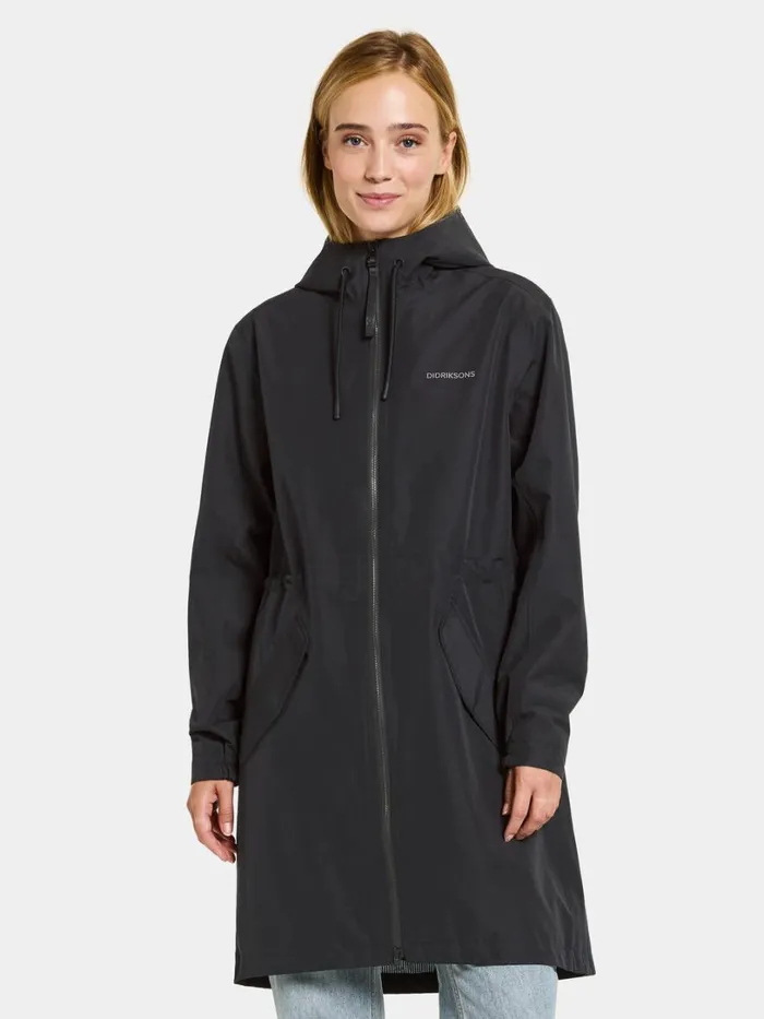 Marta Parka Black Women Didriksons Spring Jackets
