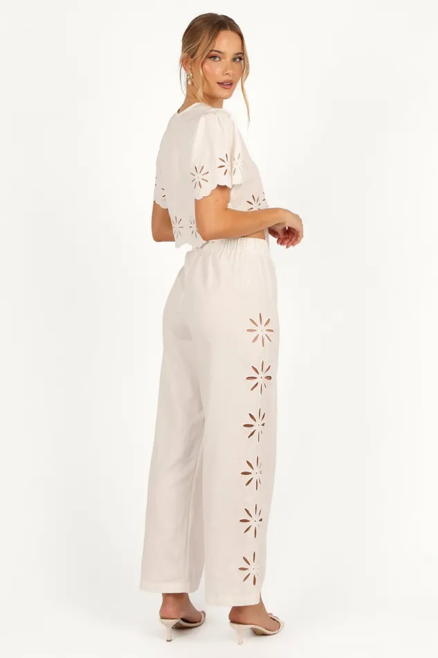 Matching Sets Petal and Pup Women Chloe Two Piece Set White