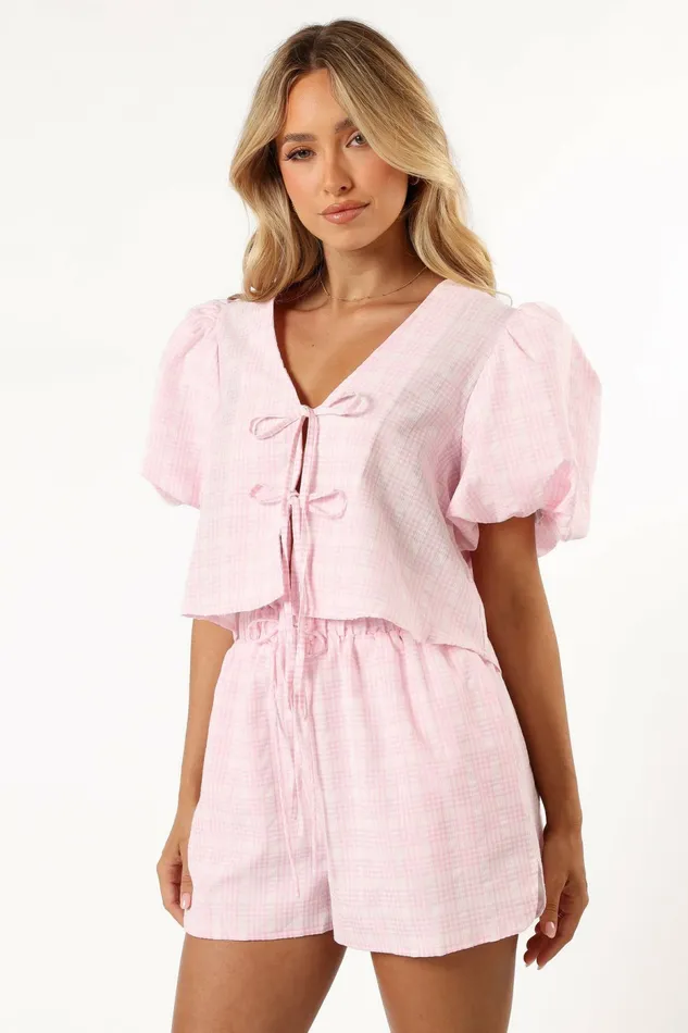 Matching Sets Petal and Pup Women Hanna Short Set Pink