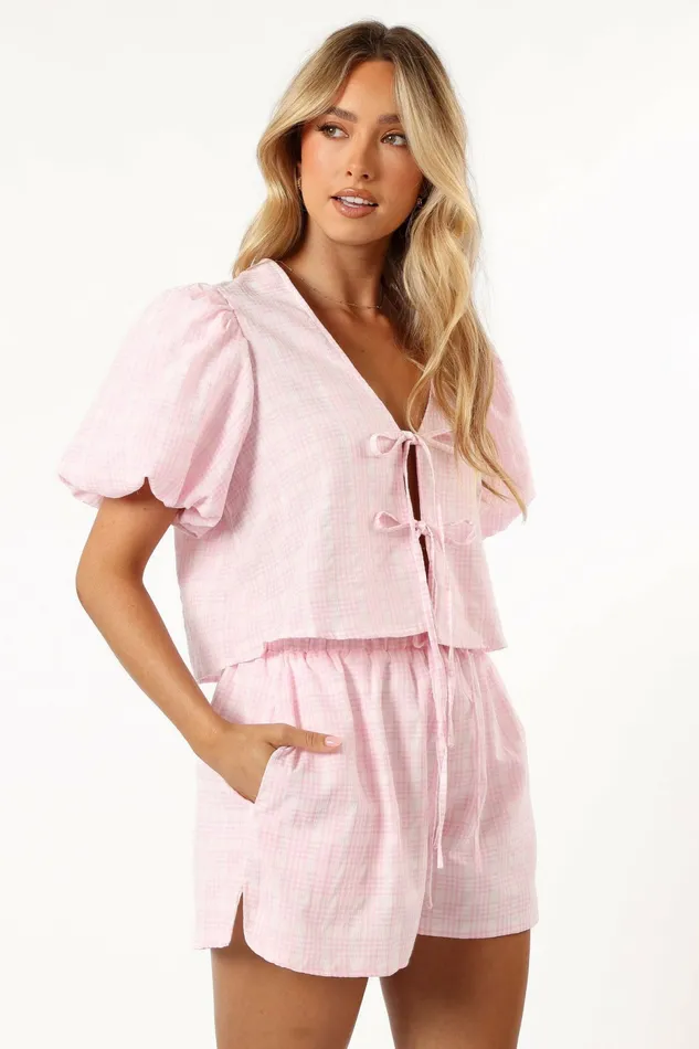Matching Sets Petal and Pup Women Hanna Short Set Pink