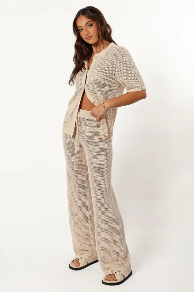 Matching Sets Petal and Pup Women Smith Knit Pant Sand