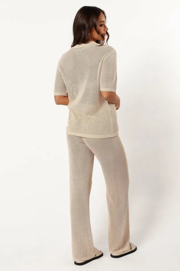 Matching Sets Petal and Pup Women Smith Knit Pant Sand