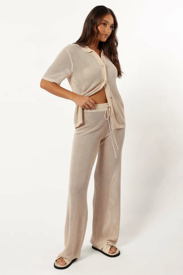 Matching Sets Petal and Pup Women Smith Knit Pant Sand