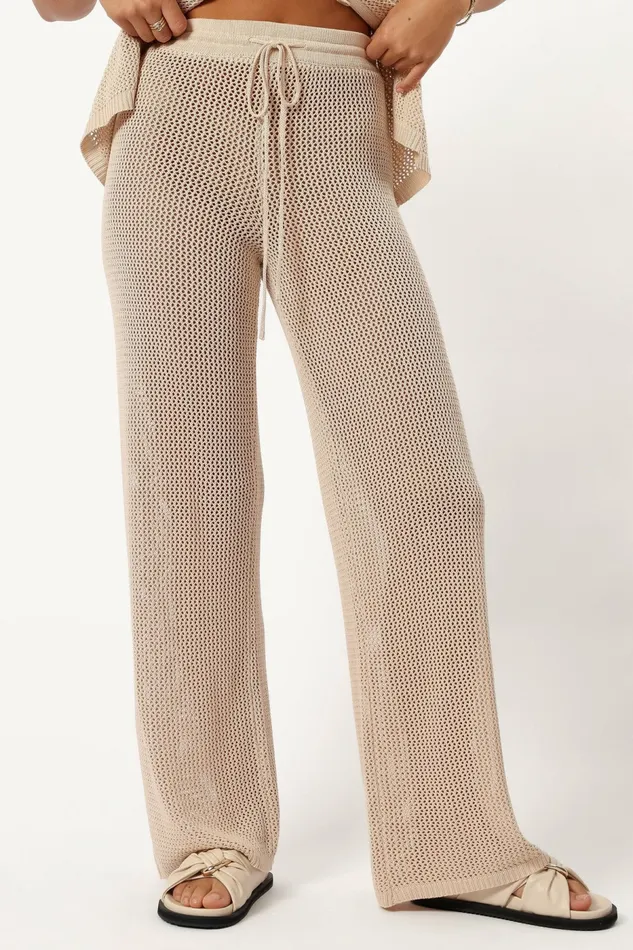 Matching Sets Petal and Pup Women Smith Knit Pant Sand