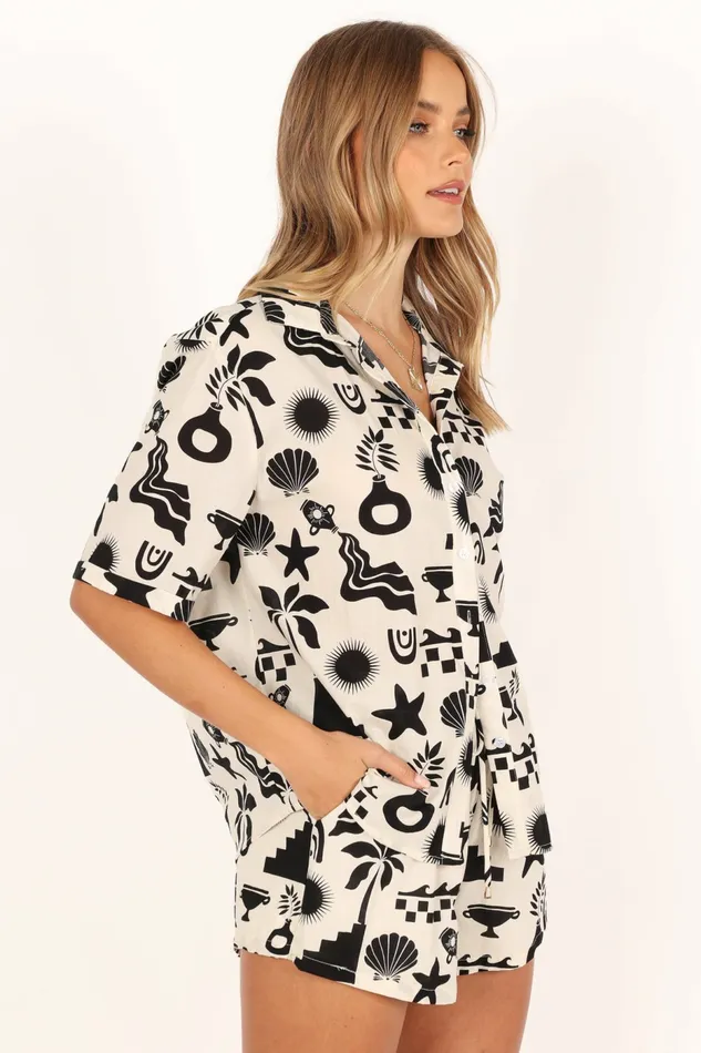 Matching Sets Women Petal and Pup Nammos Shirt Sand