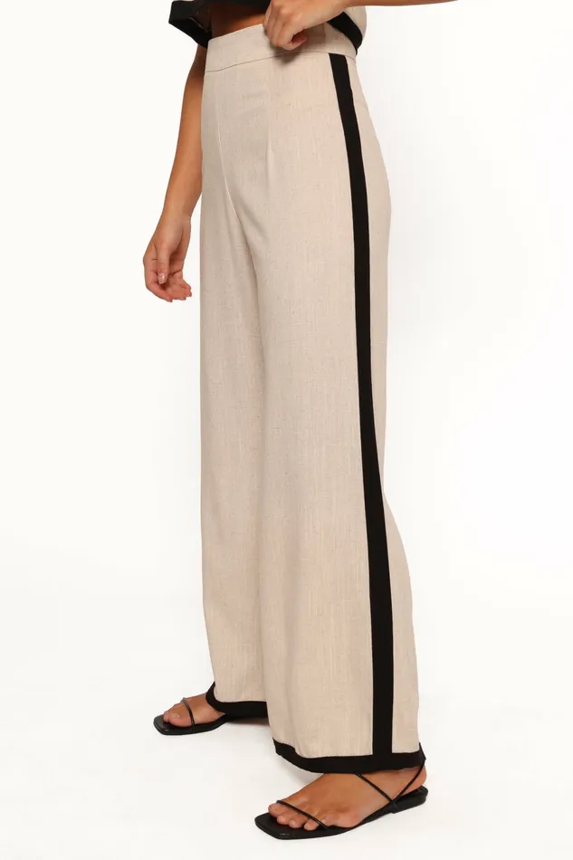Matching Sets Women Phoebe Pant Oatmeal Black Petal and Pup