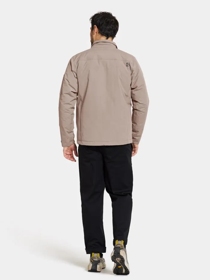 Max Jacket Ash Brown Men Didriksons Insulated Jackets
