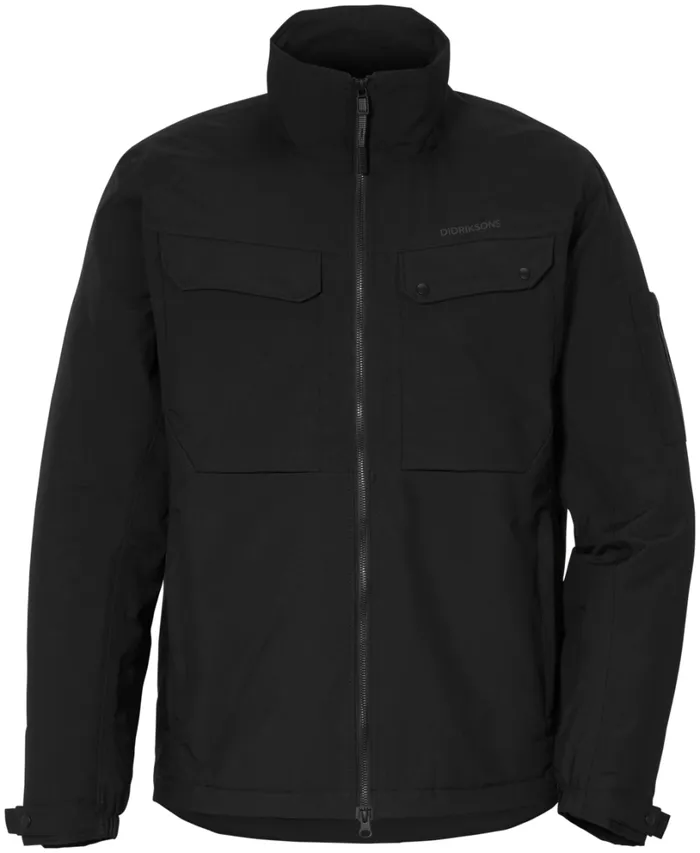 Max Jacket Black Men Didriksons Insulated Jackets