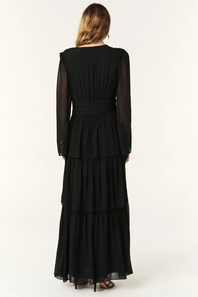 Maxi Dress Sailor Black Women Baandsh Dresses