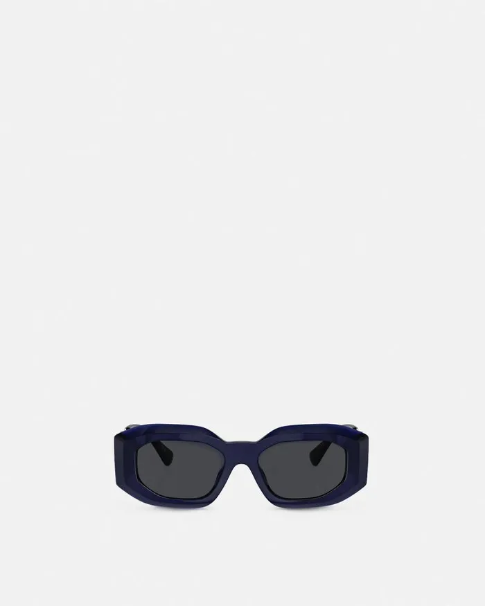 Maxi Medusa Biggie Sunglasses Blue WomenMen Versace Sunglasses