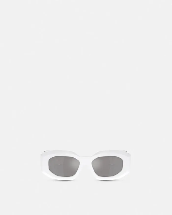 Maxi Medusa Biggie Sunglasses White WomenMen Versace Sunglasses
