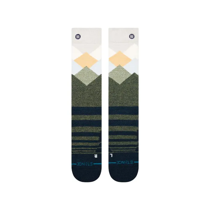 Medium Performance Wool Snow Otc Socks Misty 8211 Navy Men Stance Over The Calf