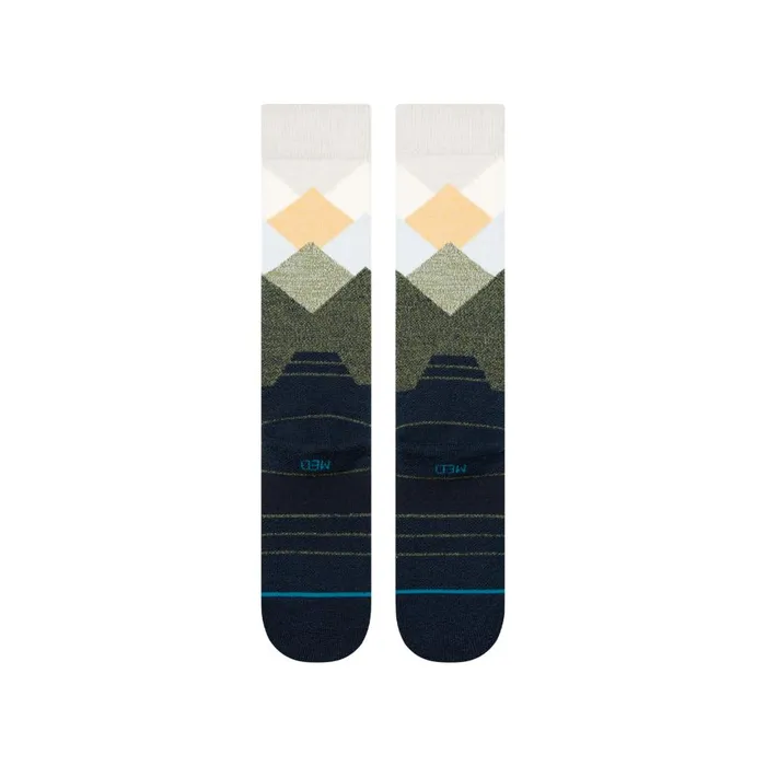 Medium Performance Wool Snow Otc Socks Misty 8211 Navy Men Stance Over The Calf