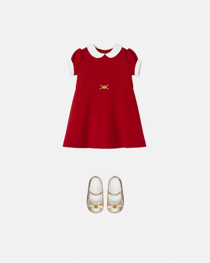 Medusa 03995 Baby Dress Red Children Versace Clothing
