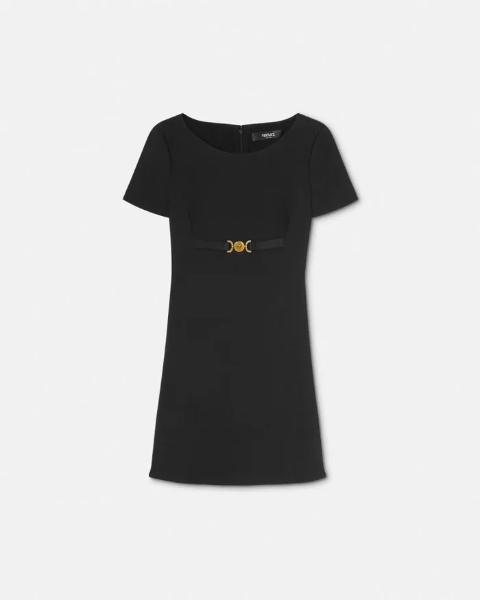 Medusa 03995 ShortSleeved Mini Dress Black Women Versace Dresses