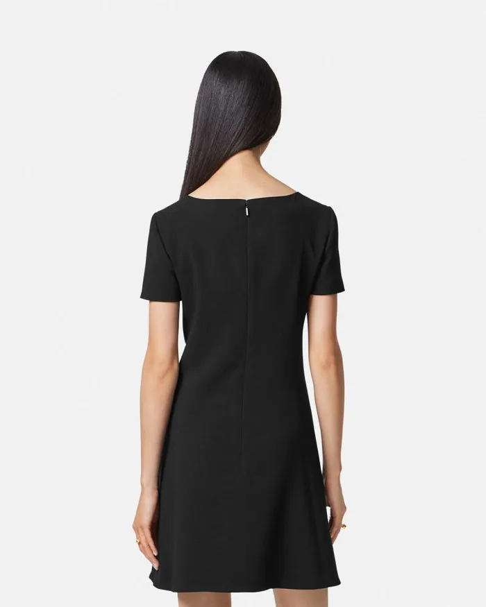Medusa 03995 ShortSleeved Mini Dress Black Women Versace Dresses