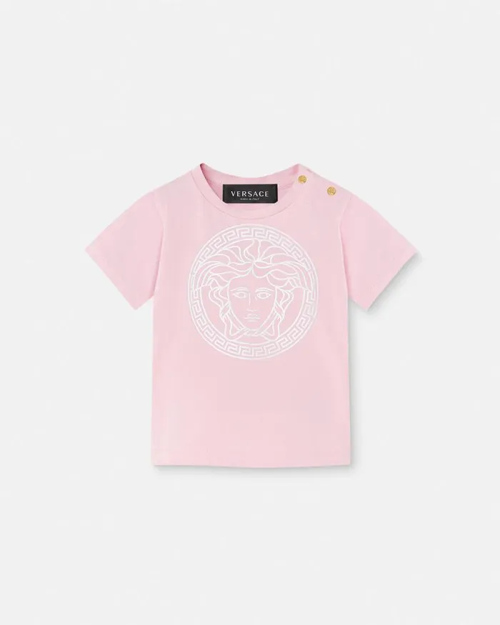 Medusa Baby TShirt Pink Children Versace Clothing