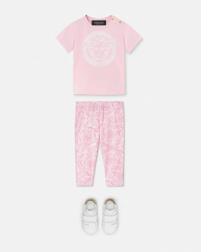 Medusa Baby TShirt Pink Children Versace Clothing