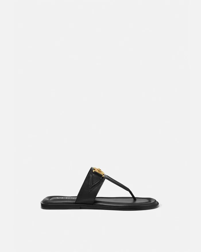 Medusa Biggie Sandals Blackgold Men Versace Sandals and Slides