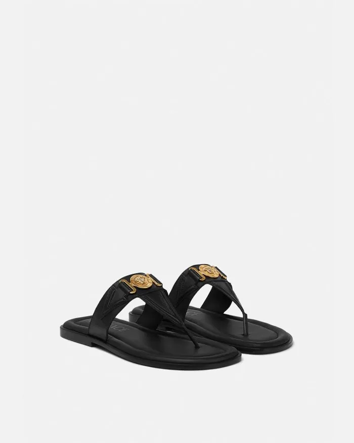 Medusa Biggie Sandals Blackgold Men Versace Sandals and Slides