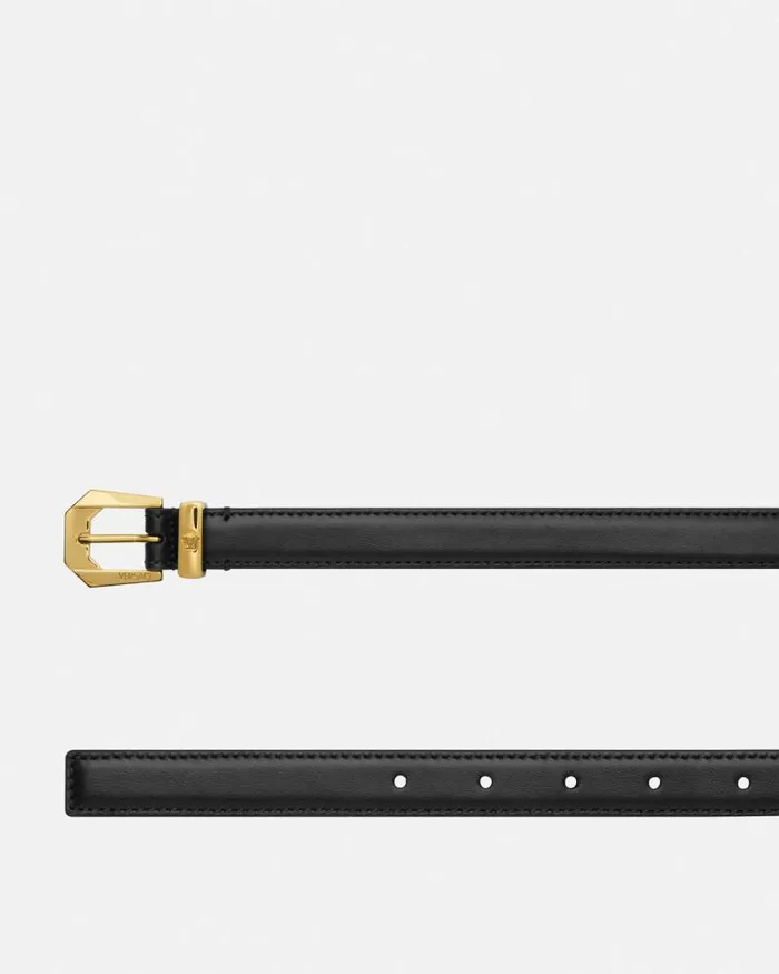 Medusa Heritage Leather Belt 08034 Blackgold Men Versace Belts