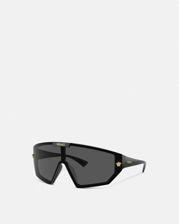 Medusa Horizon Sunglasses Black WomenMen Versace Sunglasses