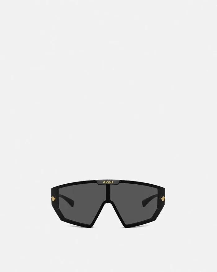 Medusa Horizon Sunglasses Black WomenMen Versace Sunglasses