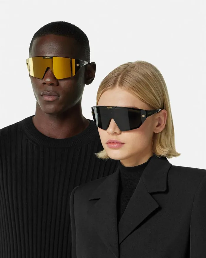 Medusa Horizon Sunglasses Black WomenMen Versace Sunglasses
