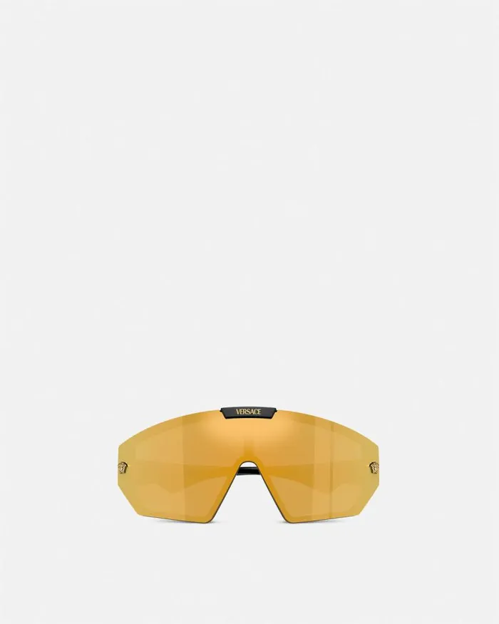 Medusa Horizon Sunglasses Black WomenMen Versace Sunglasses
