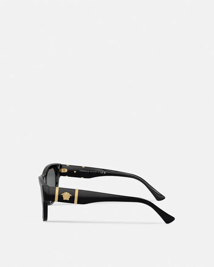 Medusa Legend Squared Sunglasses Blackgold Men Versace Sunglasses