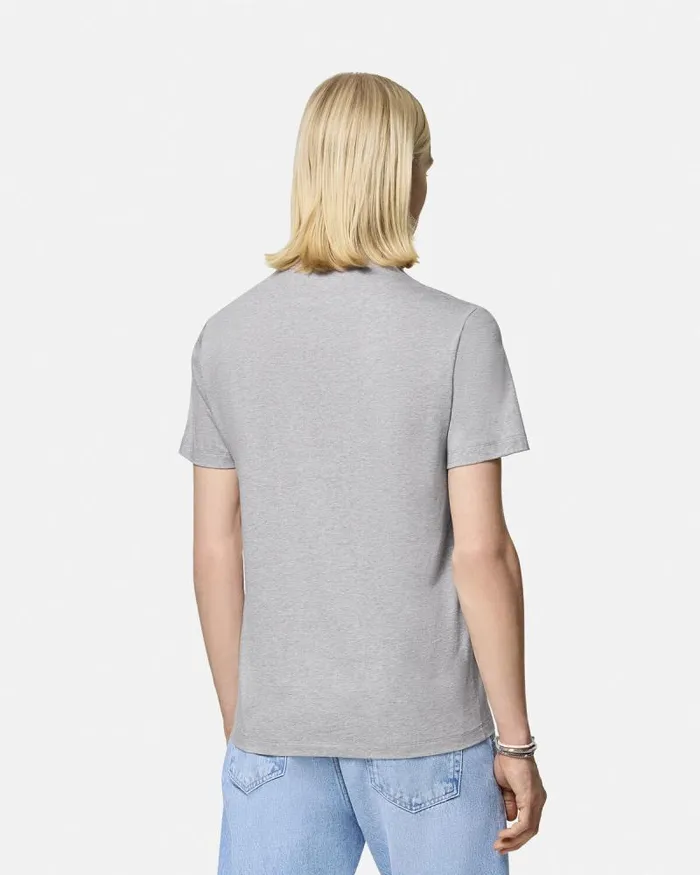 Medusa Logo TShirt Gray Men Versace TShirts and Polos