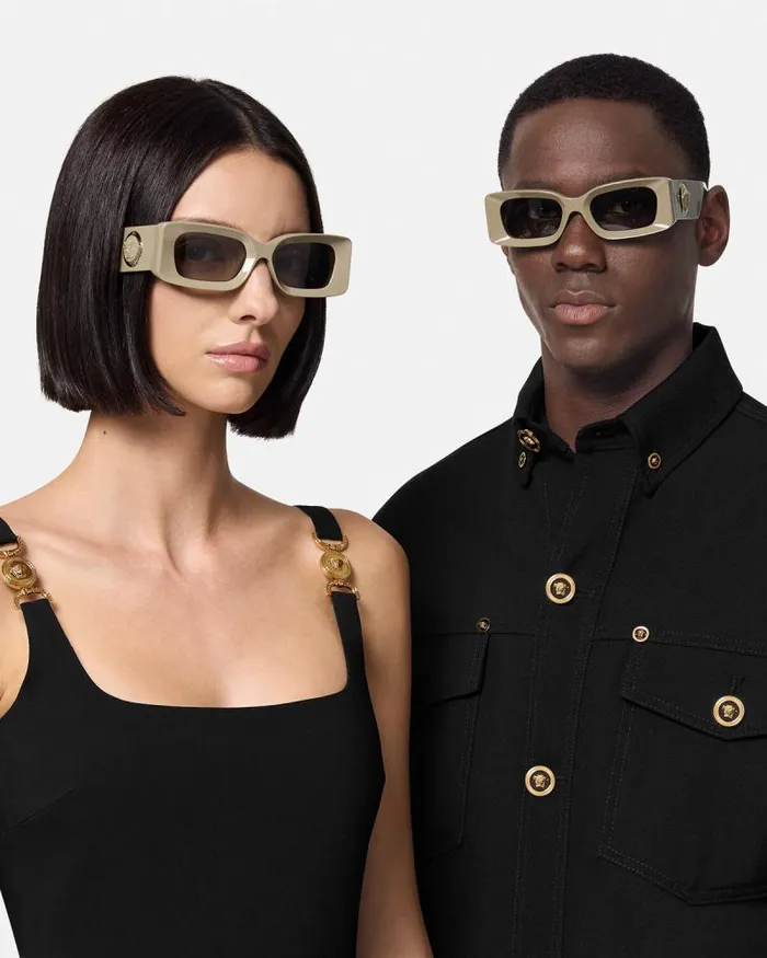 Medusa Medallion Sunglasses Green WomenMen Versace Sunglasses