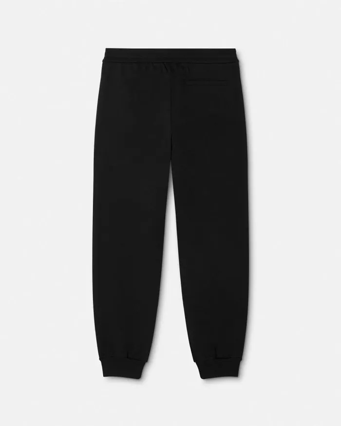 Medusa Milano Sweatpants Black Men Versace Pants and Shorts