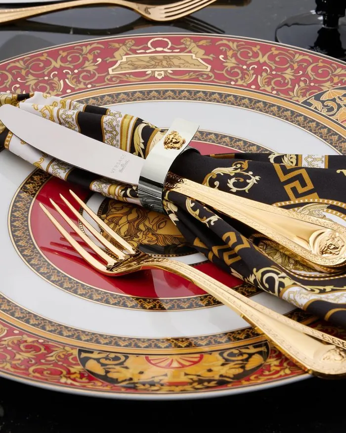 Medusa Napkin Ring 4Set Silver Home and Lifestyle Versace Accessories