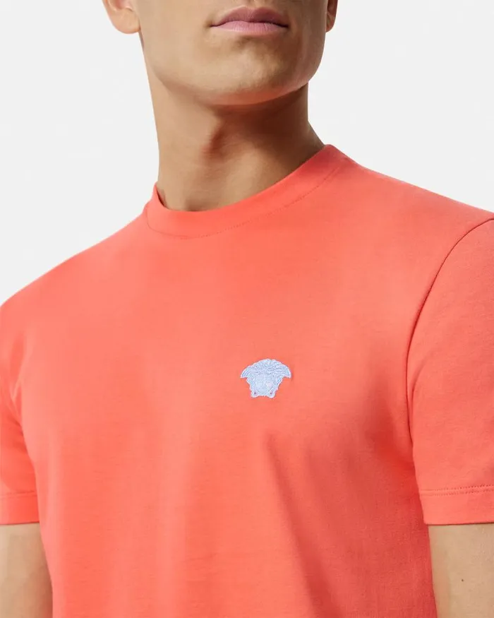 Medusa TShirt Coral Men Versace TShirts and Polos
