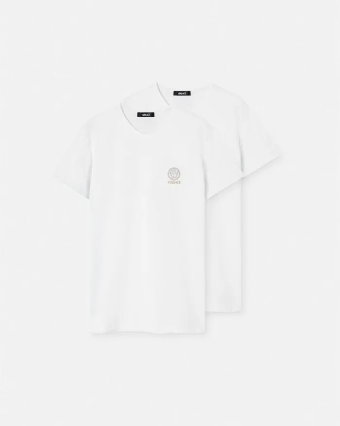 Medusa Undershirt 2Pack White Men Versace Loungewear and Pajamas