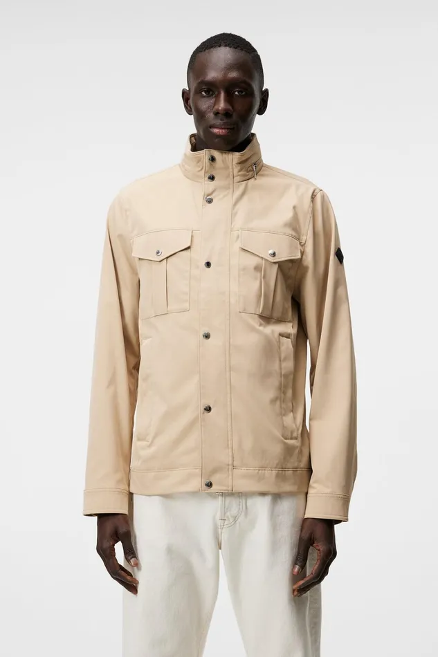 Men Bailey Poly Jacket Safari Beige JLindeberg Jackets