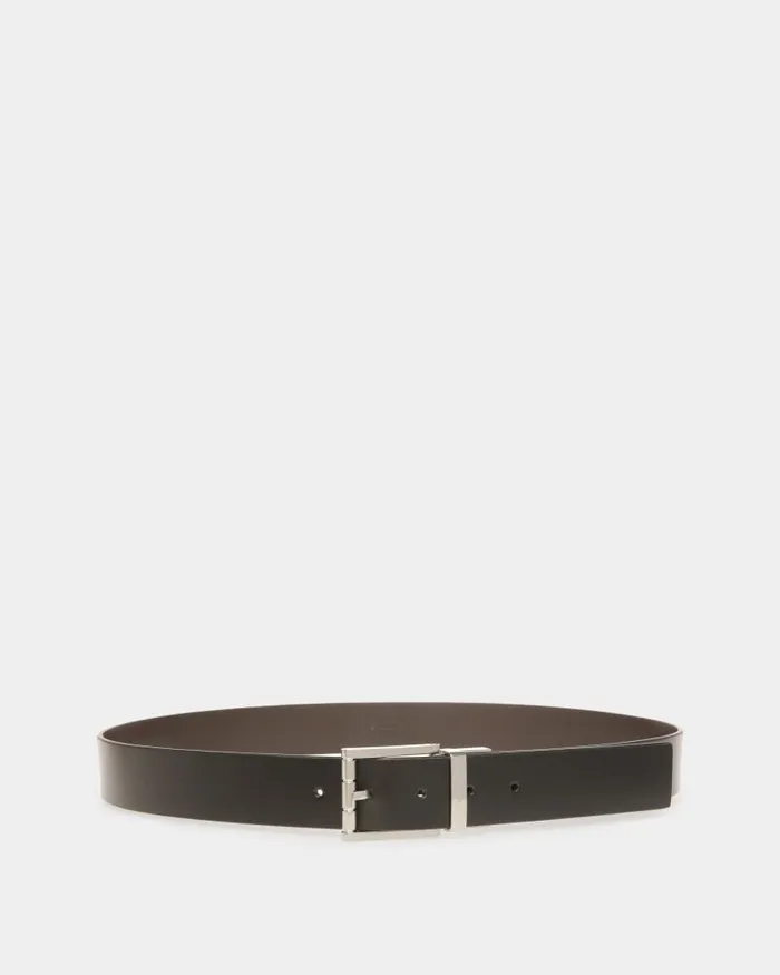 Men Bally Belts Dress Belt In Black Leather Black
