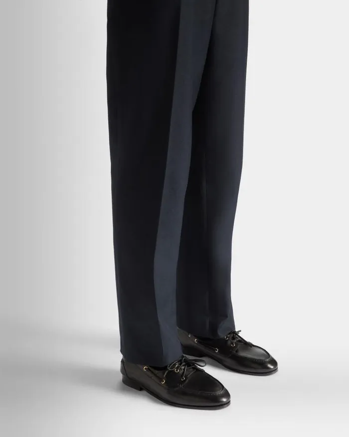 Men Bally Loafers and Moccasins Plume Moccasin In Black Leather Black Men Bally Loafers and Moccasins Plume Moccasin In Black Leather Black