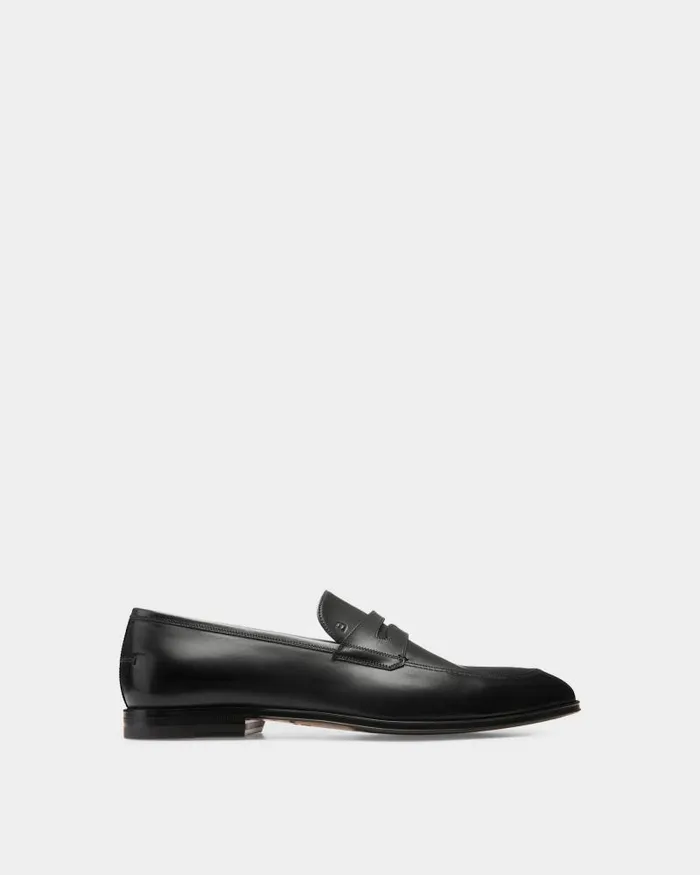 Men Bally Loafers and Moccasins Webb Men039s Calf Leather Penny Loafer In Black Black Men Bally Loafers and Moccasins Webb Men039s Calf Leather Penny Loafer In Black Black