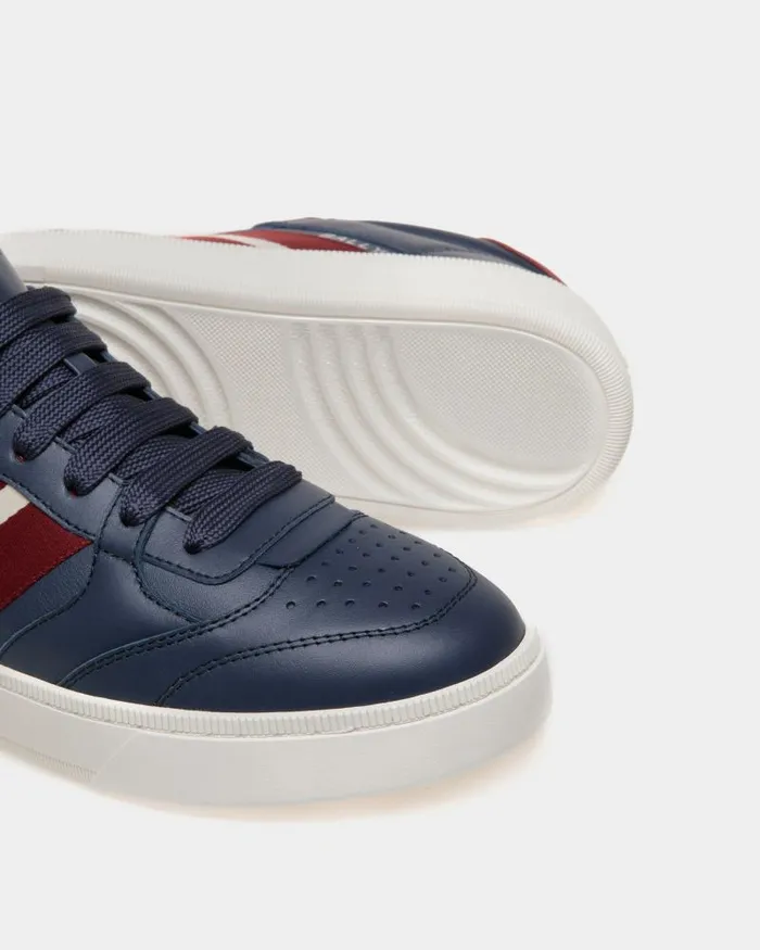 Men Bally Sneakers Raise Sneaker In Blue Leather Blue