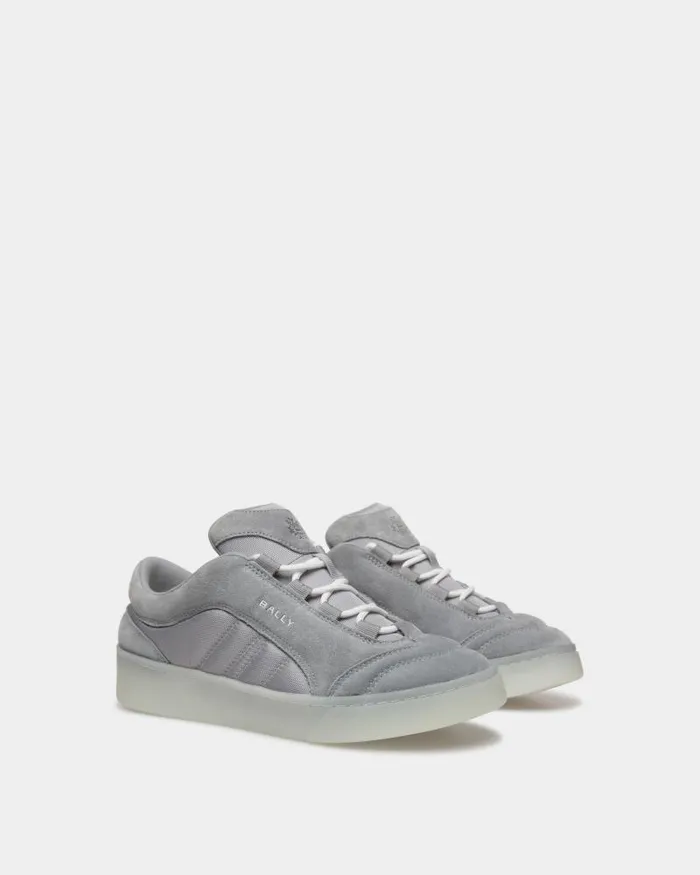 Men Bally Sneakers Raise Sneaker In Light Grey Suede Leather And Nylon Grey Men Bally Sneakers Raise Sneaker In Light Grey Suede Leather And Nylon Grey