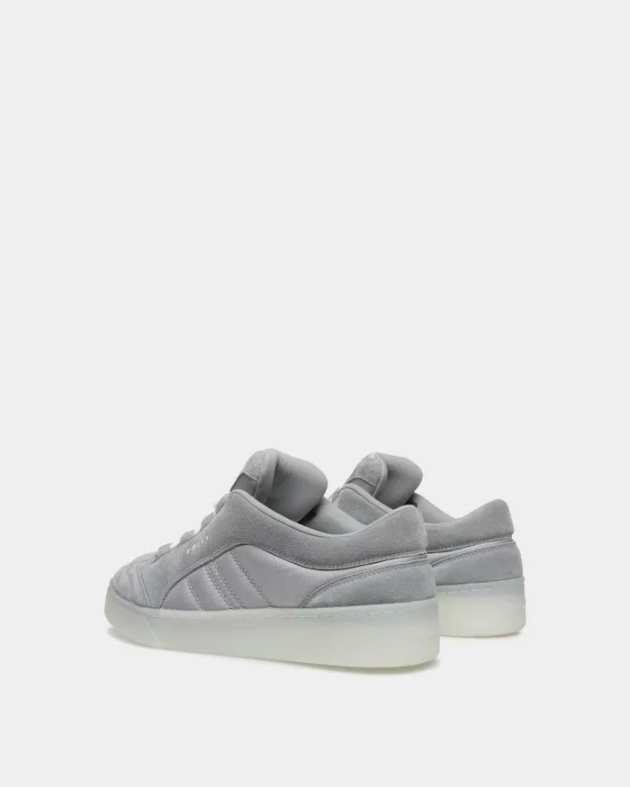 Men Bally Sneakers Raise Sneaker In Light Grey Suede Leather And Nylon Grey Men Bally Sneakers Raise Sneaker In Light Grey Suede Leather And Nylon Grey