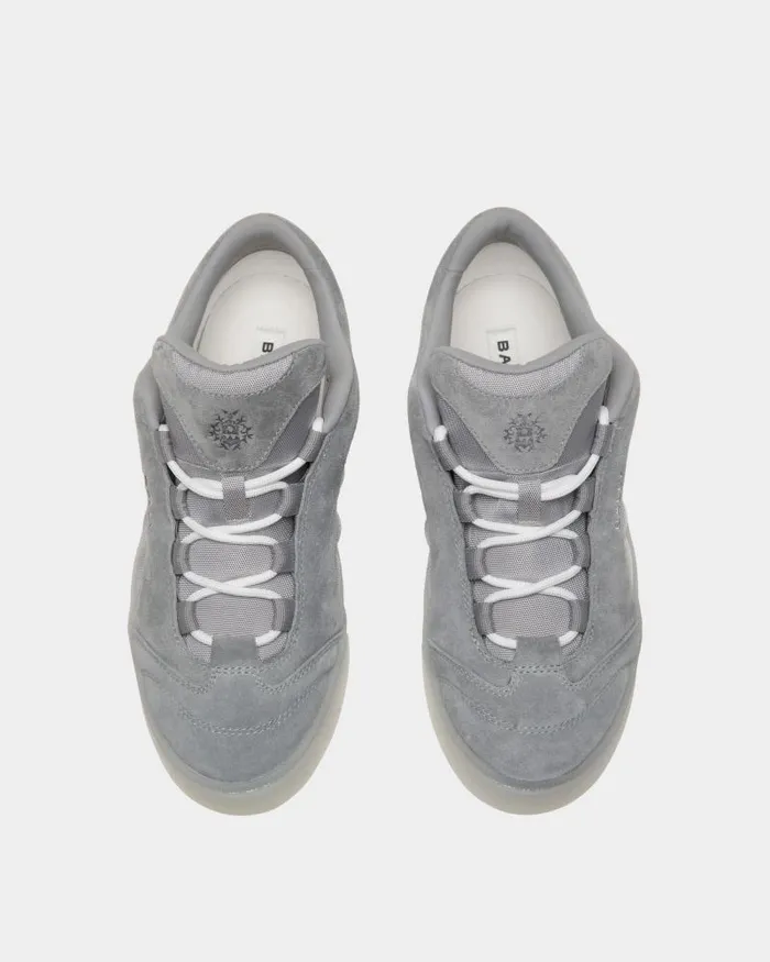 Men Bally Sneakers Raise Sneaker In Light Grey Suede Leather And Nylon Grey Men Bally Sneakers Raise Sneaker In Light Grey Suede Leather And Nylon Grey