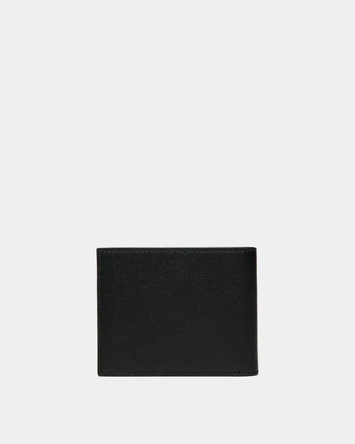 Men Bally Wallets and Card Holders Mythos Bifold Wallet In Black Recycled Leather Black Men Bally Wallets and Card Holders Mythos Bifold Wallet In Black Recycled Leather Black