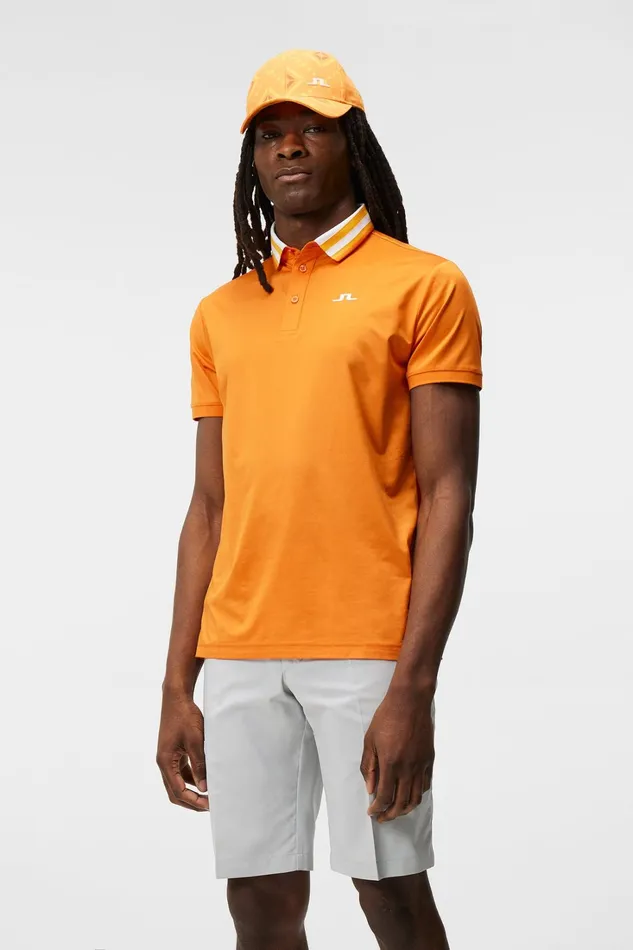 Men Ben Polo Russet Orange JLindeberg Polo Shirts