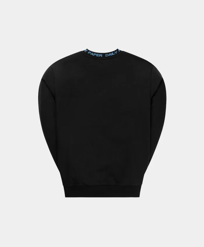 Men Black Blue Erib Sweater Daily Paper Hoodies and Sweaters
