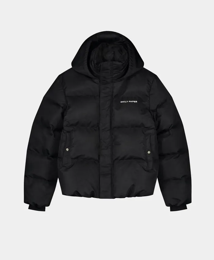 Men Black Epuffa Jacket Daily Paper Jackets