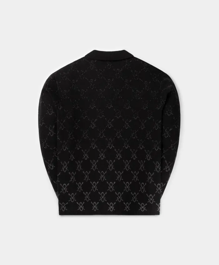 Men Black Kirabo Gradient Knit Boxy Cardigan Daily Paper Knitwear