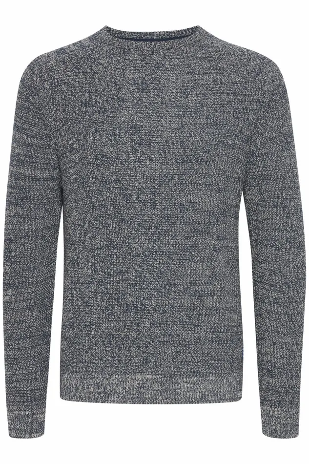Men Blend Knit Knitted Pullover Dress Blues